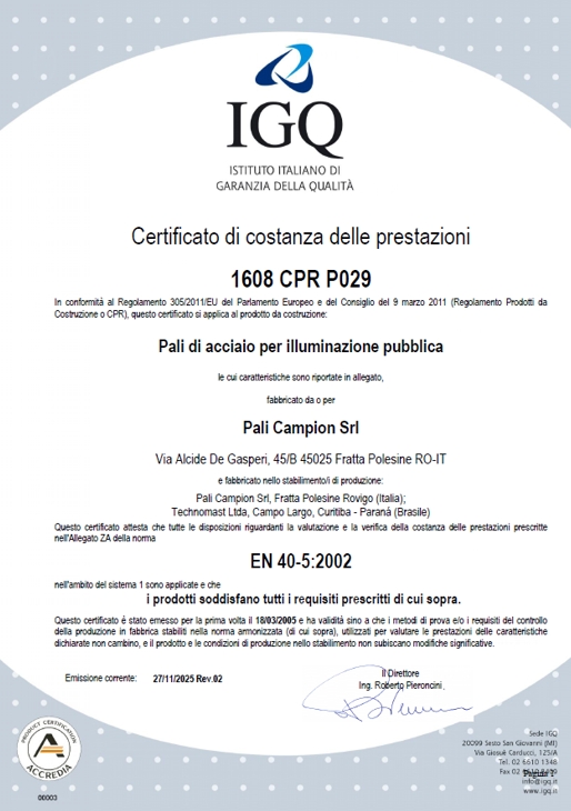 EN 40 - EN 12767_ita